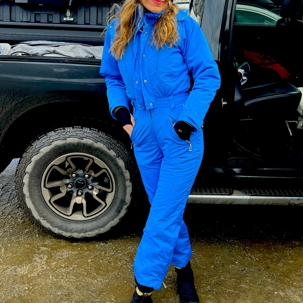 Vintage Bogner Blue Snowsuit
